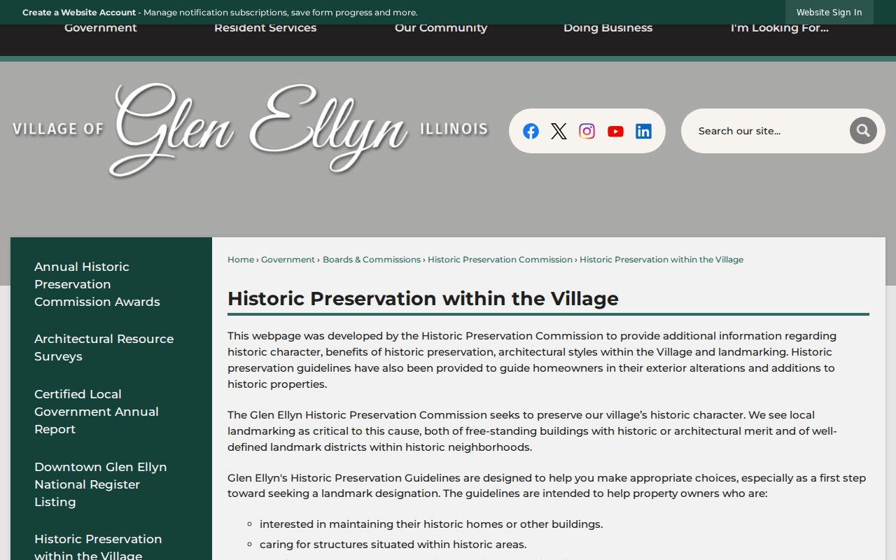 Glen Ellyn historic preservation maps used to compare old postal geography